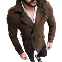 Load image into Gallery viewer, New Long Coat Men Spring Autumn Men's Trench Casual Trench Coat Men Loose British Style Men's Trench Overcoat Streetwear Coat