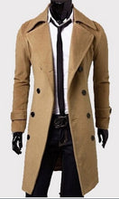 Load image into Gallery viewer, Hot Selling Mid-length Double-breasted Men's Woolen Coat Fashion Casual Slim Fit Men's Duffle Coat Direct Supply