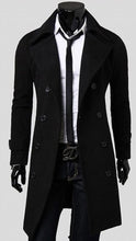 Load image into Gallery viewer, Hot Selling Mid-length Double-breasted Men's Woolen Coat Fashion Casual Slim Fit Men's Duffle Coat Direct Supply