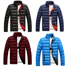 Load image into Gallery viewer, Men&#39;s Warm Down Coats for Winter Autumn 2019 New Slim Fit Winter Puffer Jacket Zipper Outdoor Hiking Camping Sport Cotton coats
