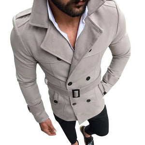 New Long Coat Men Spring Autumn Men's Trench Casual Trench Coat Men Loose British Style Men's Trench Overcoat Streetwear Coat