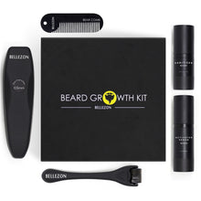 Load image into Gallery viewer, 4 Pcs/set Barbe Beard Growth Kit Hair Growth Enhancer Set Beard Growth Essentital Oil Facial Beard Care Set  Best Gift for Men
